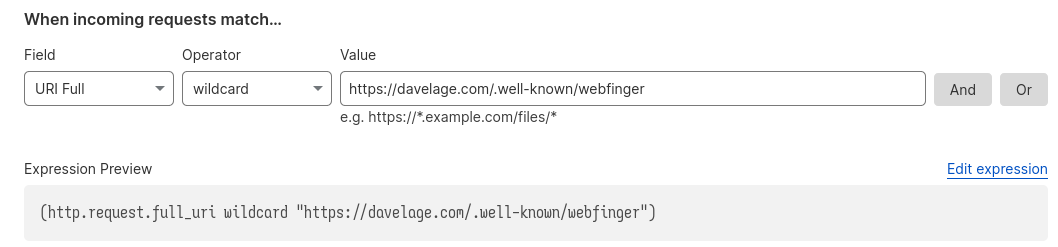 Cloudflare rule 1